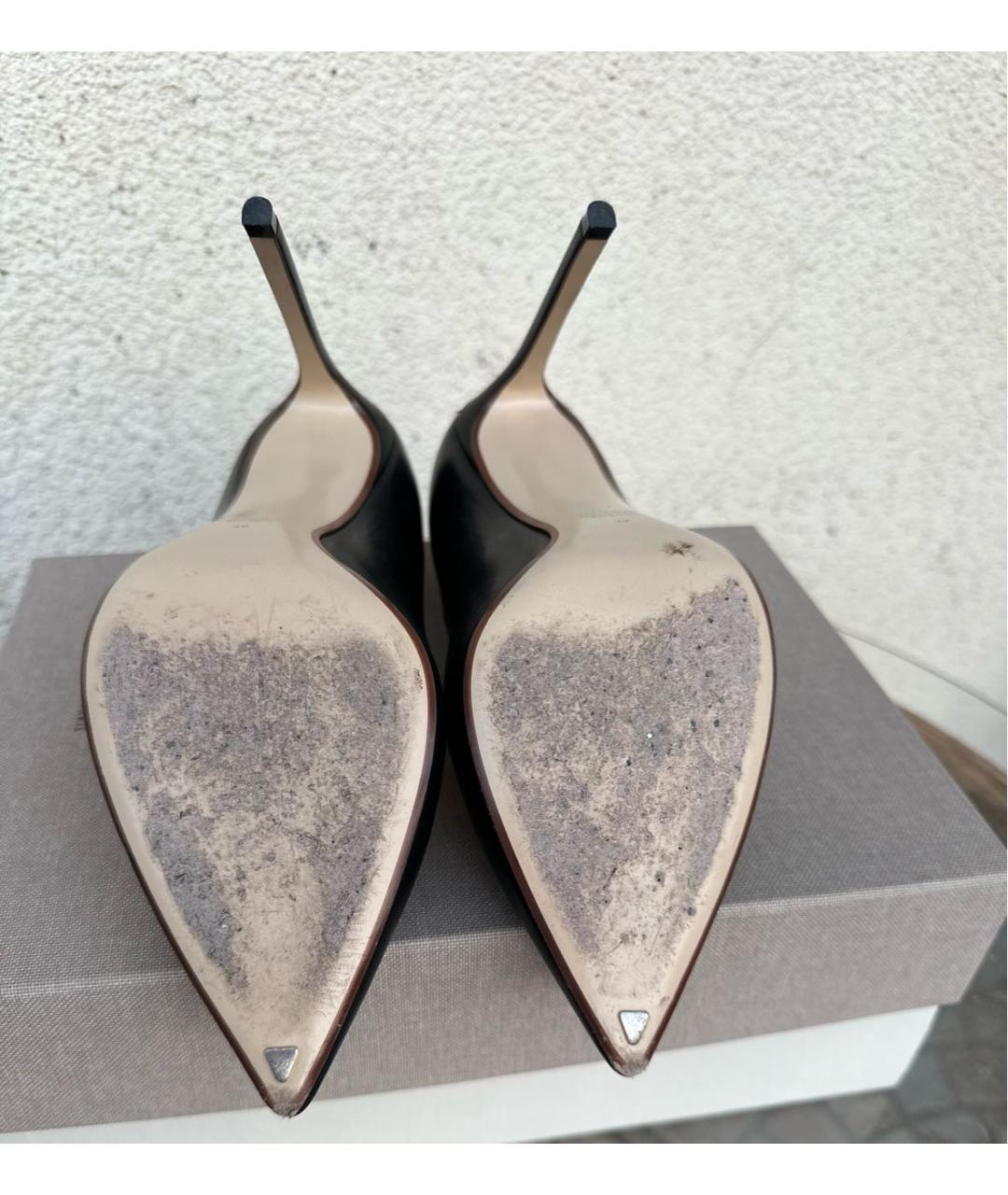 FRANCESCO RUSSO Черные кожаные туфли, фото 2