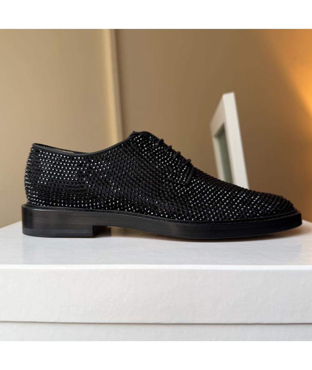 MAISON MARGIELA Черные кожаные ботинки, фото 9