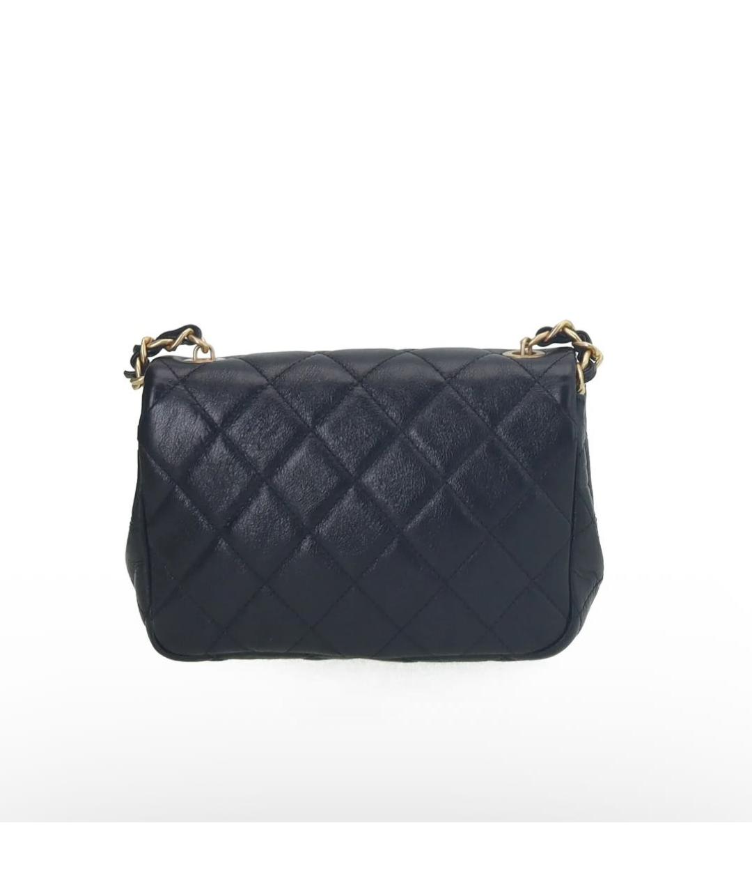 CHANEL Черная кожаная сумка через плечо, фото 4