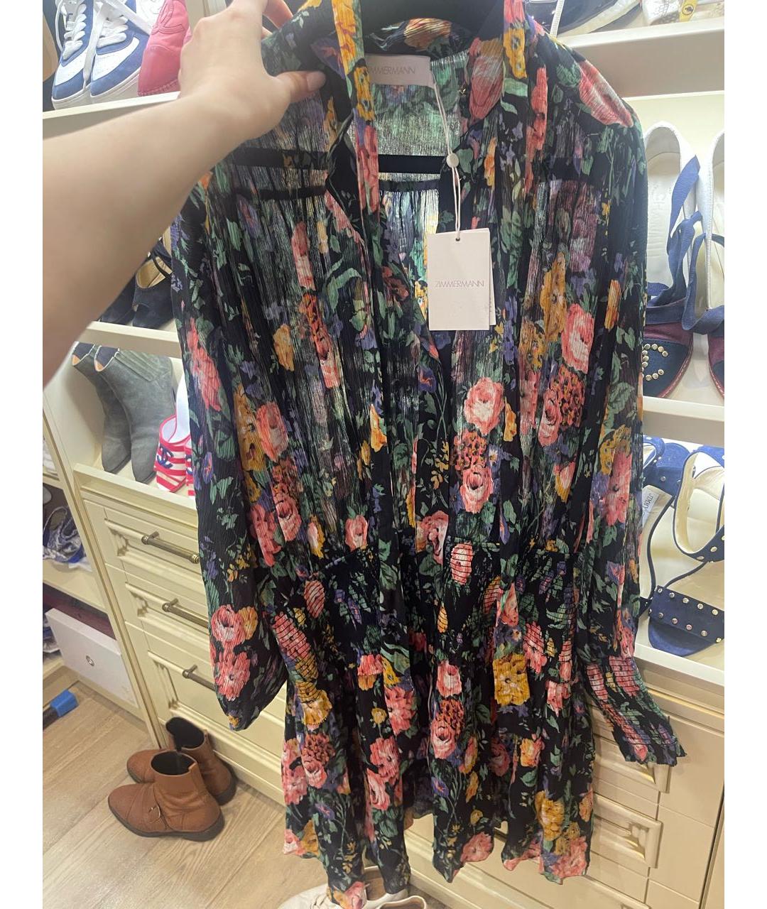 ZIMMERMANN Мульти вискозное коктейльное платье, фото 9