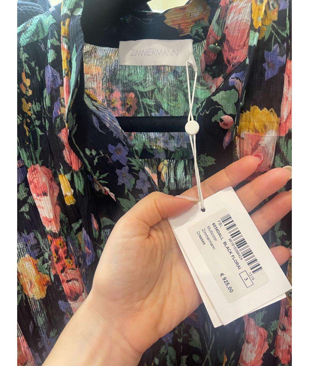 ZIMMERMANN Мульти вискозное коктейльное платье, фото 6