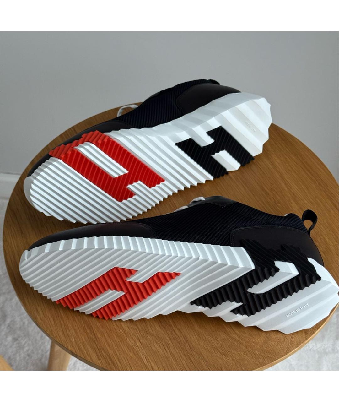 HERMES Черные кожаные низкие кроссовки / кеды, фото 6