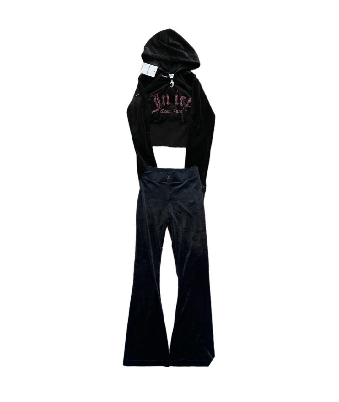 JUICY COUTURE Черный велюровый спортивные костюмы, фото 1