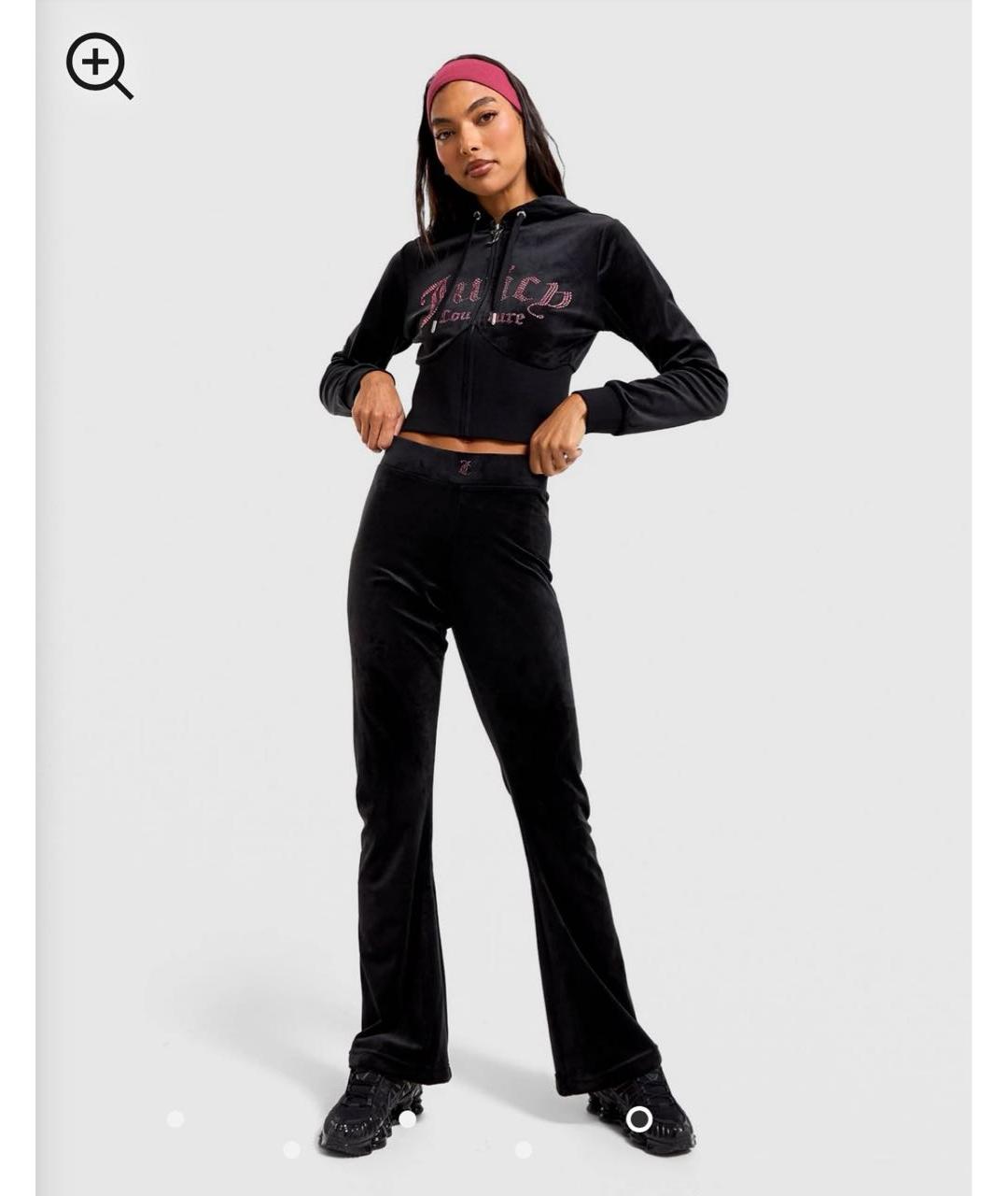 JUICY COUTURE Черный велюровый спортивные костюмы, фото 3