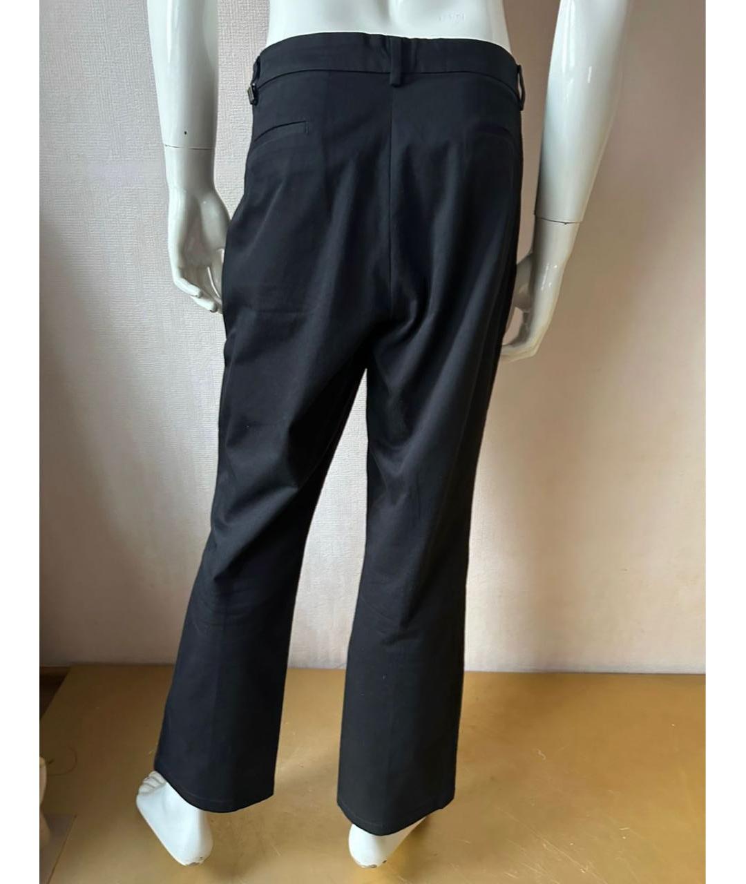 CALVIN KLEIN Черные хлопко-эластановые брюки чинос, фото 7