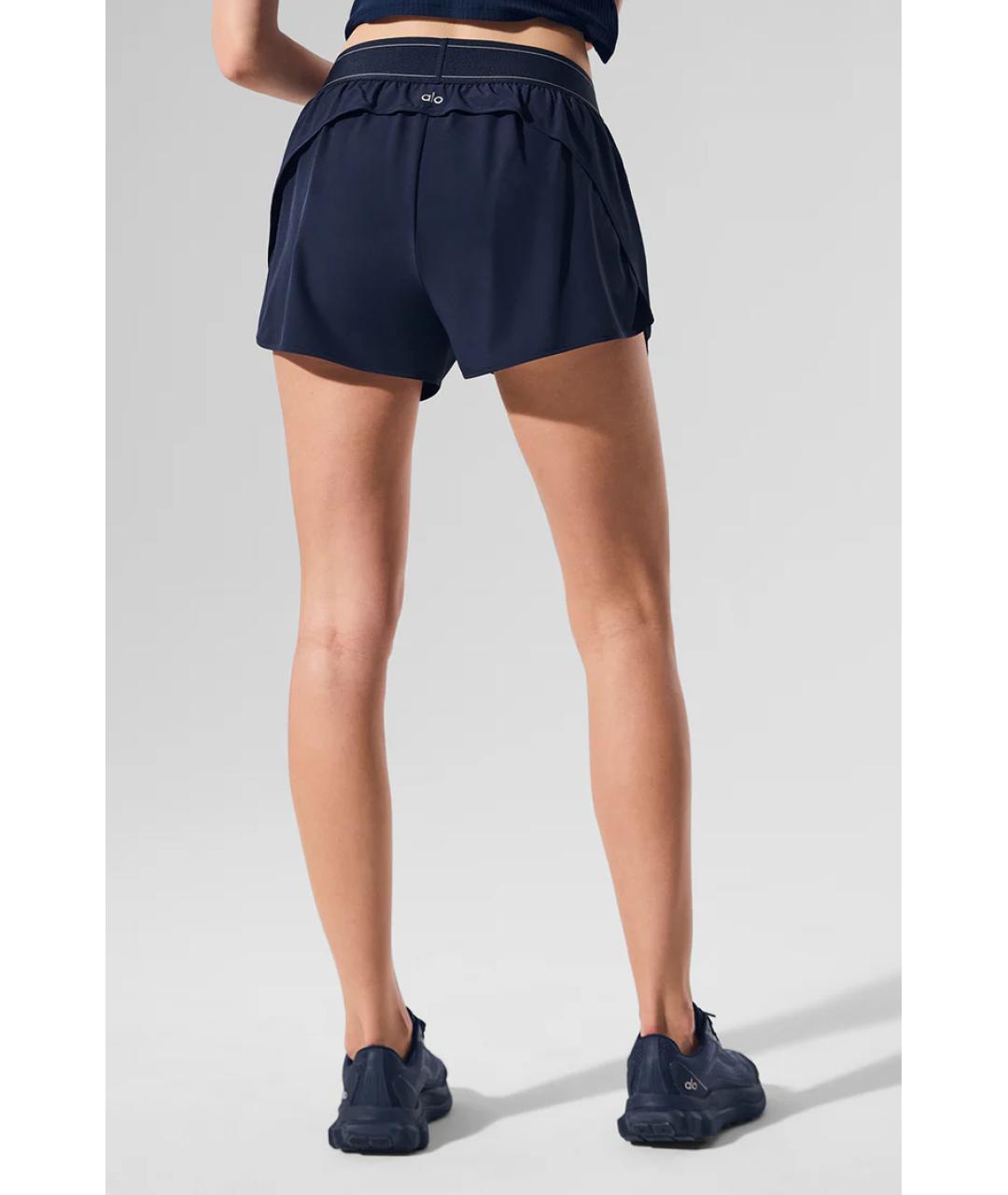 ALO YOGA Темно-синие хлопковые шорты, фото 4