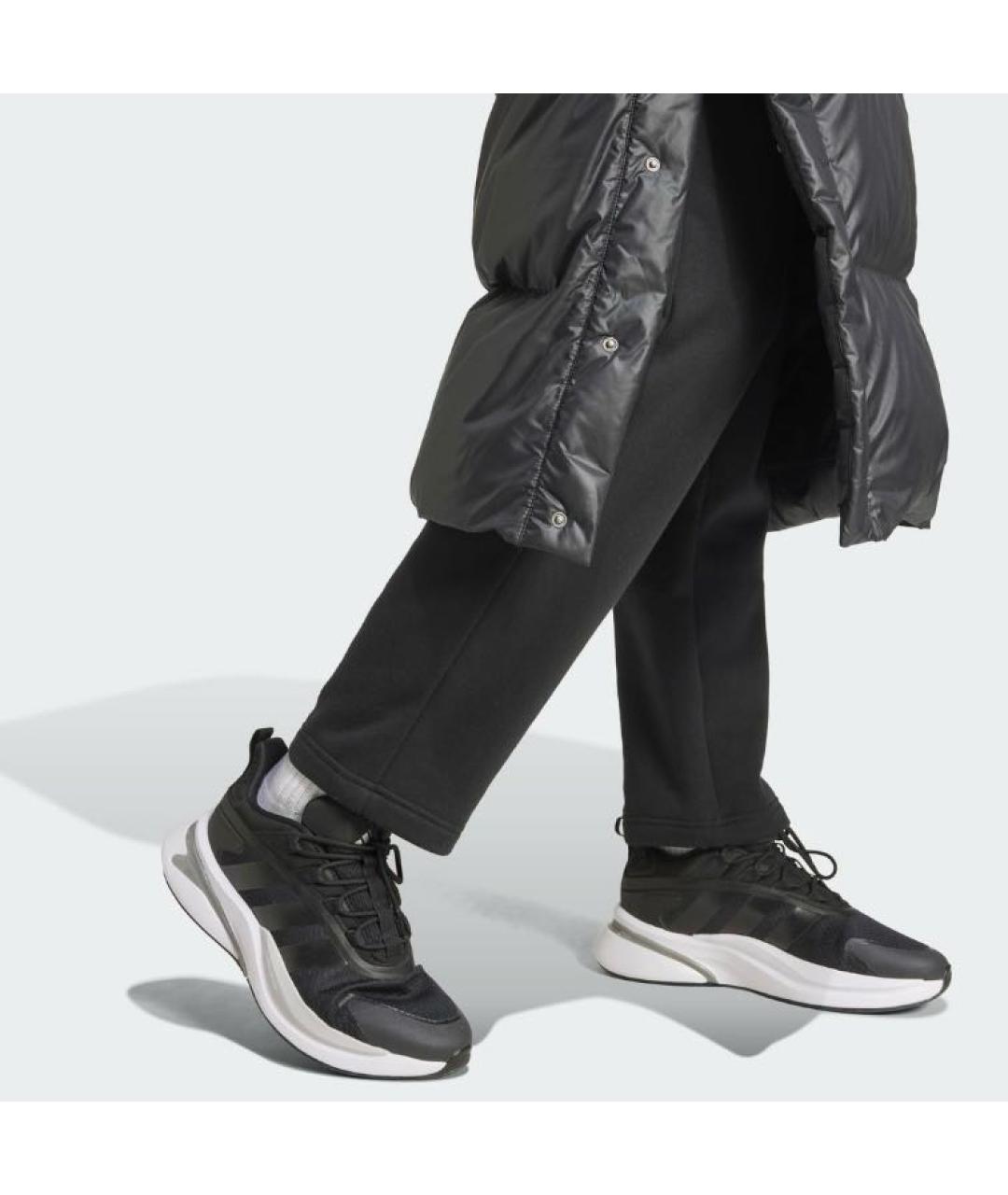 ADIDAS Черное полиэстеровое пальто, фото 5