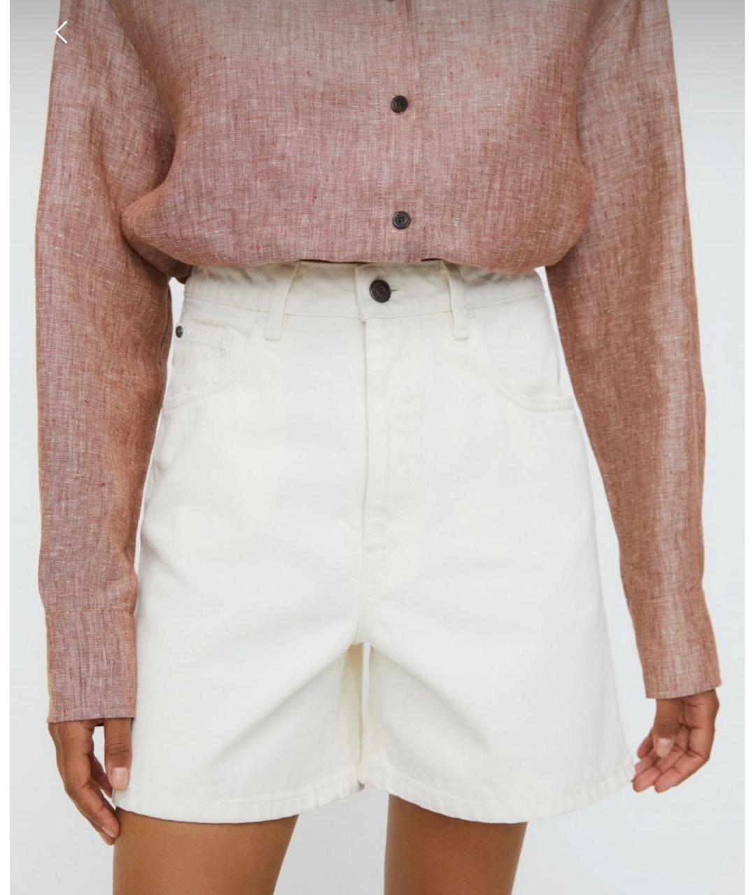 12 STOREEZ Белые хлопковые шорты, фото 7