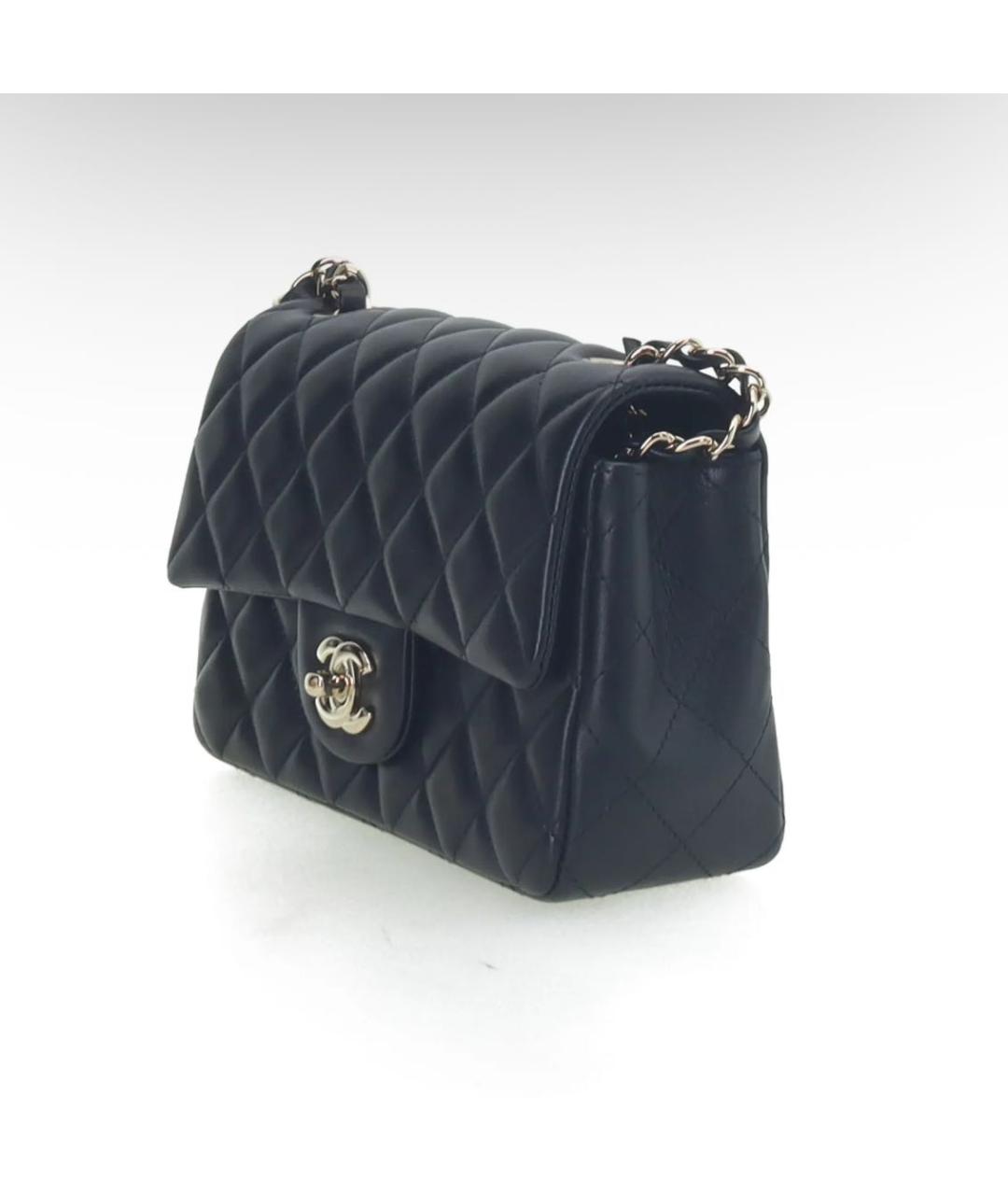 CHANEL Черная кожаная сумка через плечо, фото 3