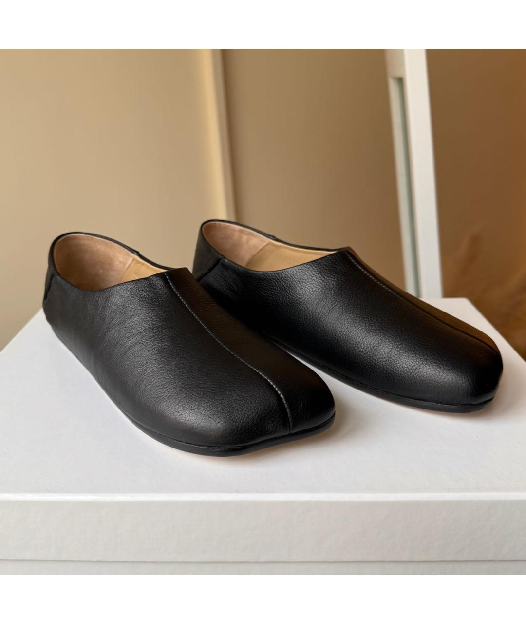 MAISON MARGIELA Черные кожаные лоферы, фото 3