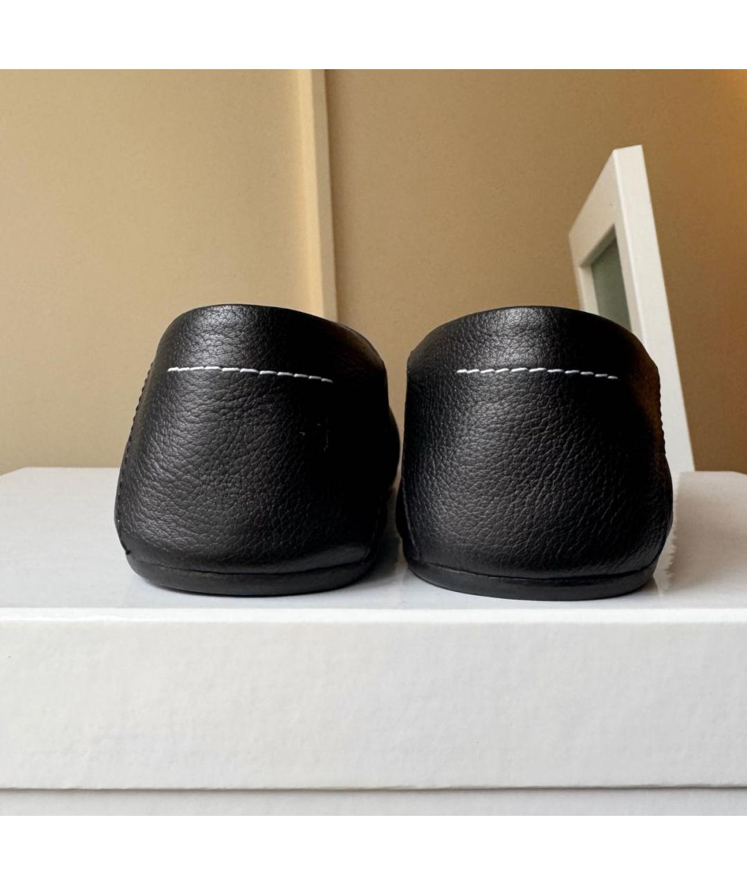 MAISON MARGIELA Черные кожаные лоферы, фото 5