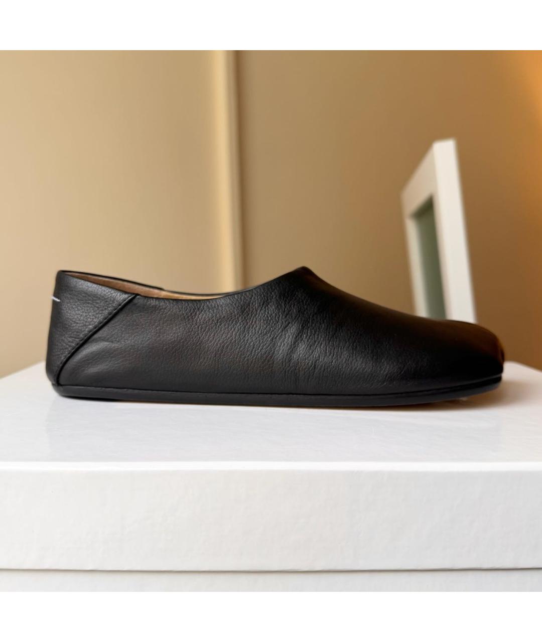 MAISON MARGIELA Черные кожаные лоферы, фото 8