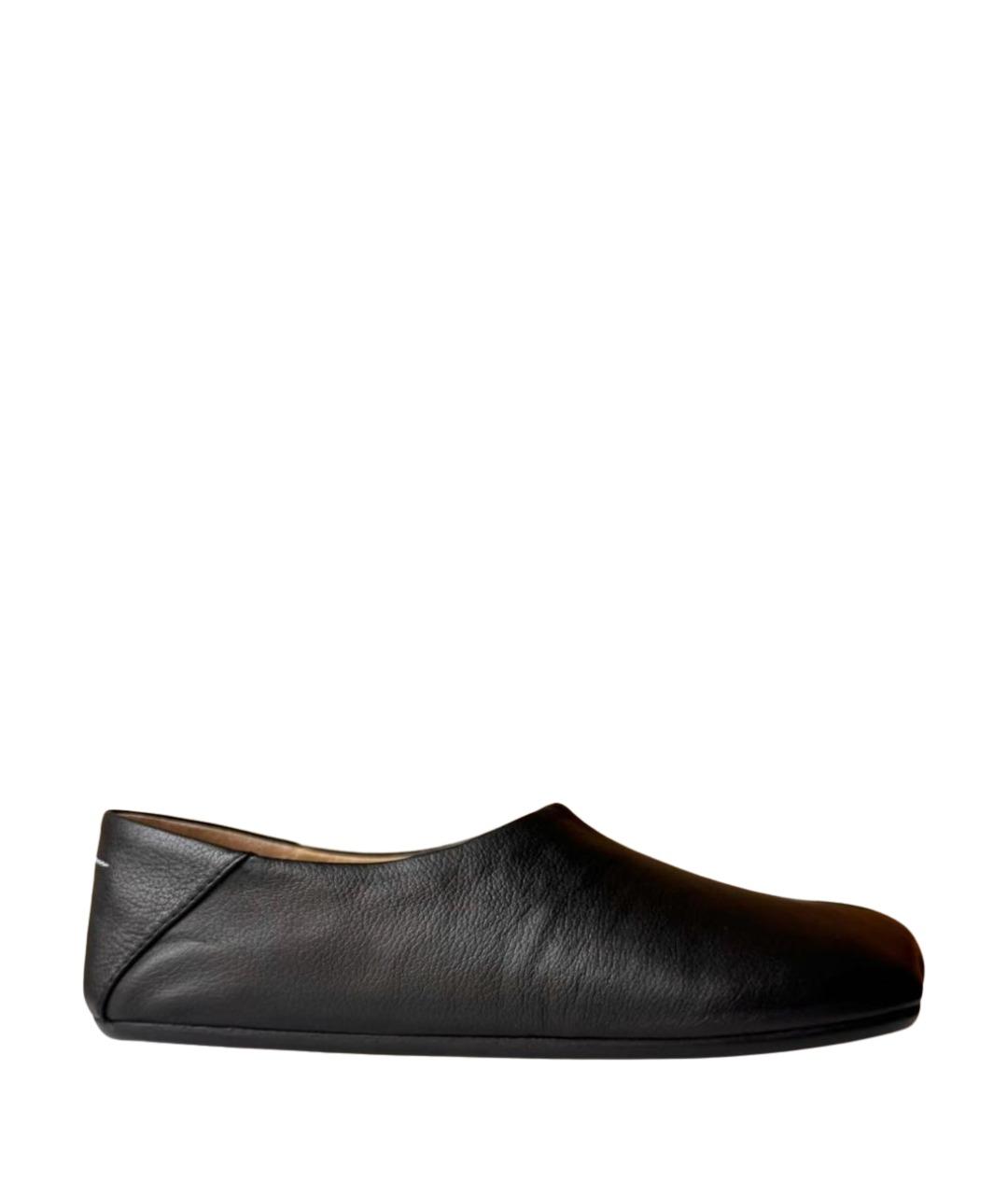 MAISON MARGIELA Черные кожаные лоферы, фото 1