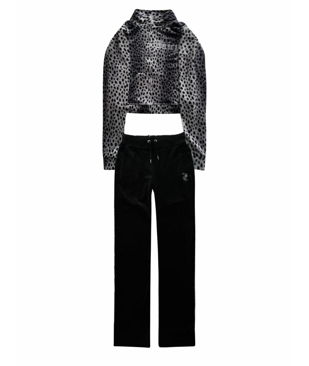 JUICY COUTURE Черный велюровый спортивные костюмы, фото 1