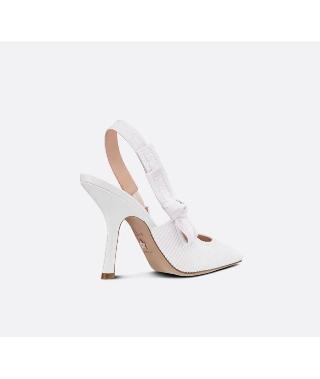 CHRISTIAN DIOR Белые текстильные туфли, фото 2