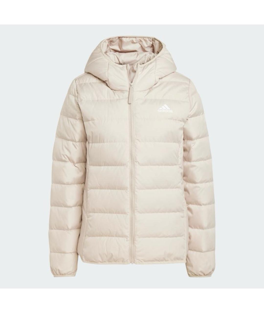 ADIDAS Бежевый полиэстеровый пуховик, фото 6