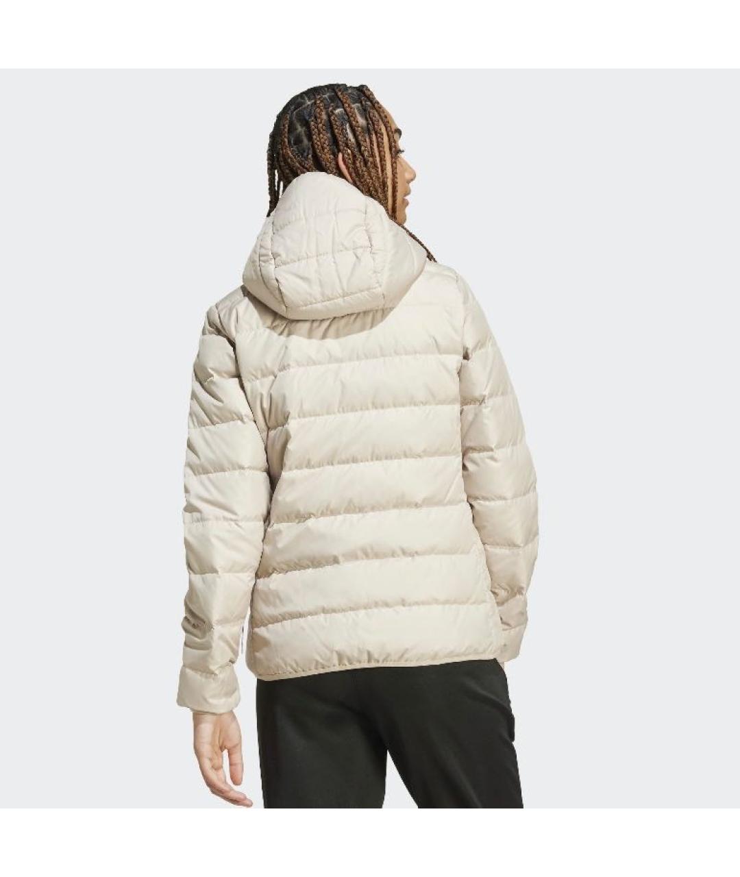 ADIDAS Бежевый полиэстеровый пуховик, фото 3