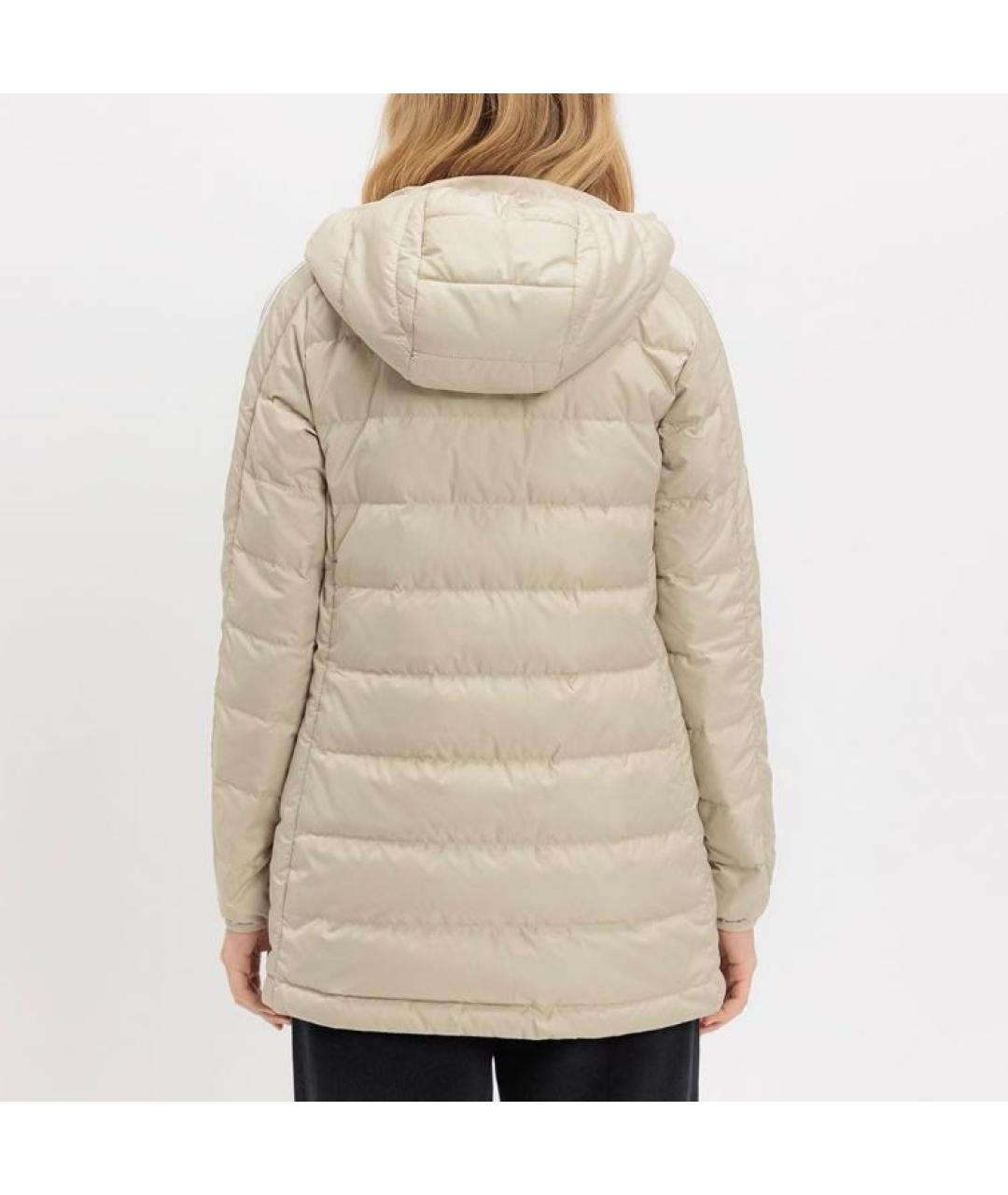 ADIDAS Бежевый полиэстеровый пуховик, фото 6