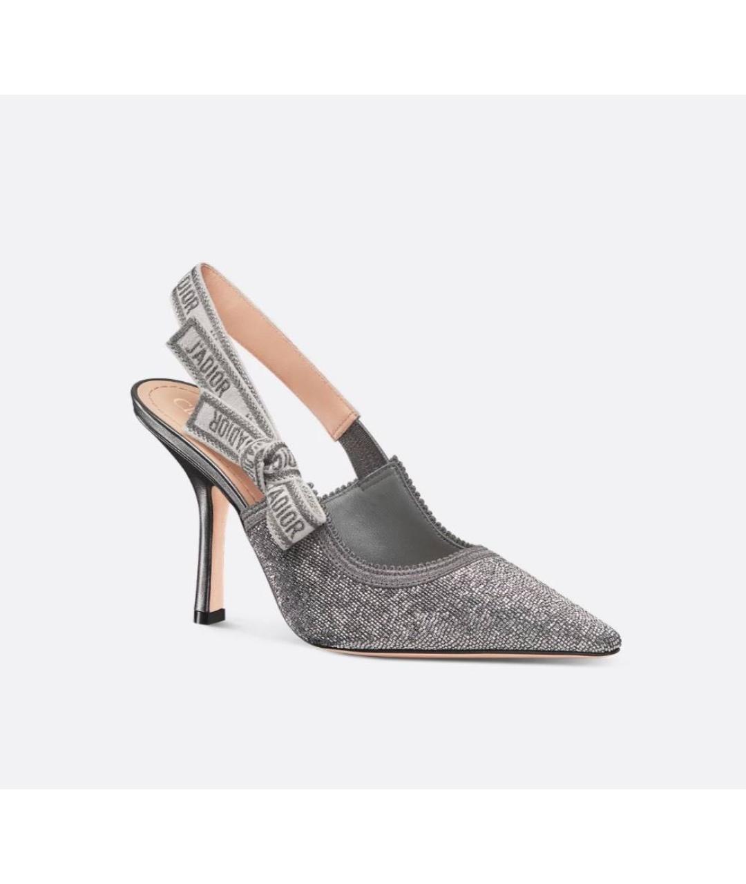 CHRISTIAN DIOR Серебряные туфли, фото 2