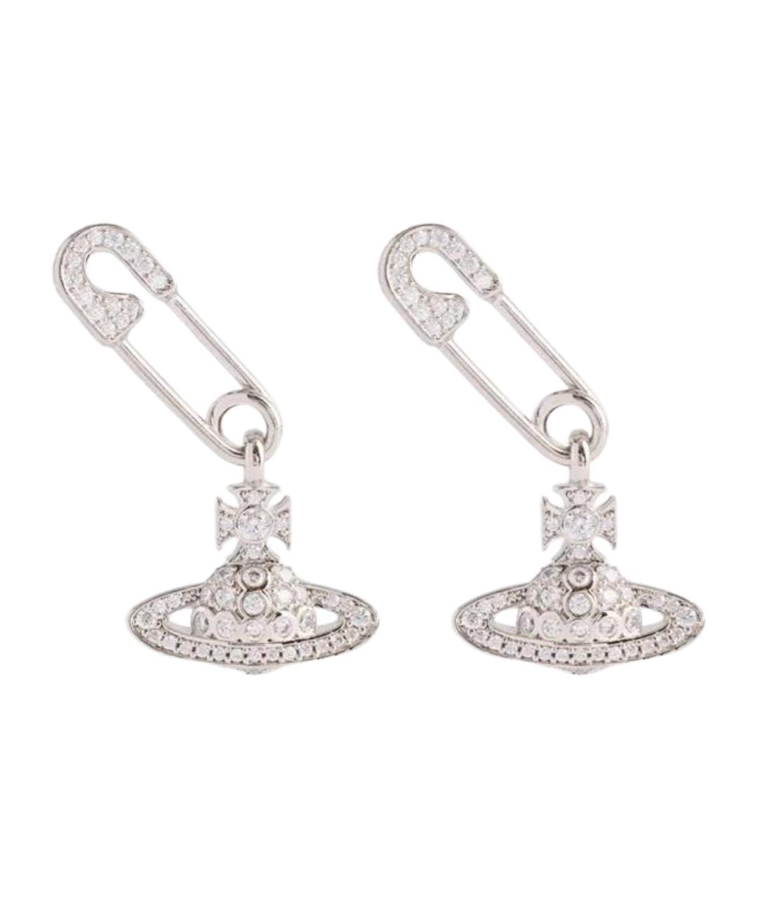 VIVIENNE WESTWOOD Серебряные латунные серьги, фото 1