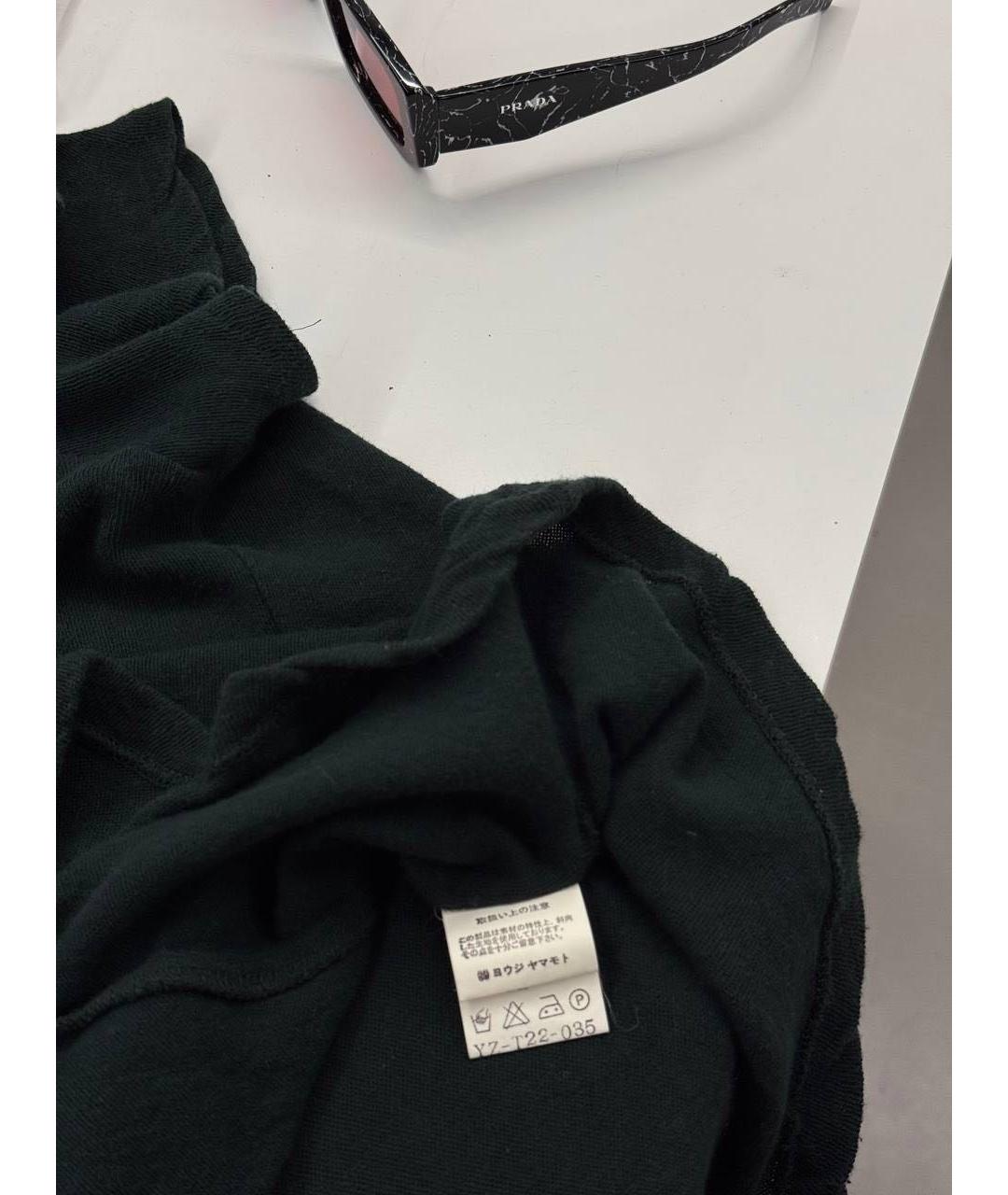 YOHJI YAMAMOTO Черная хлопковая футболка, фото 5