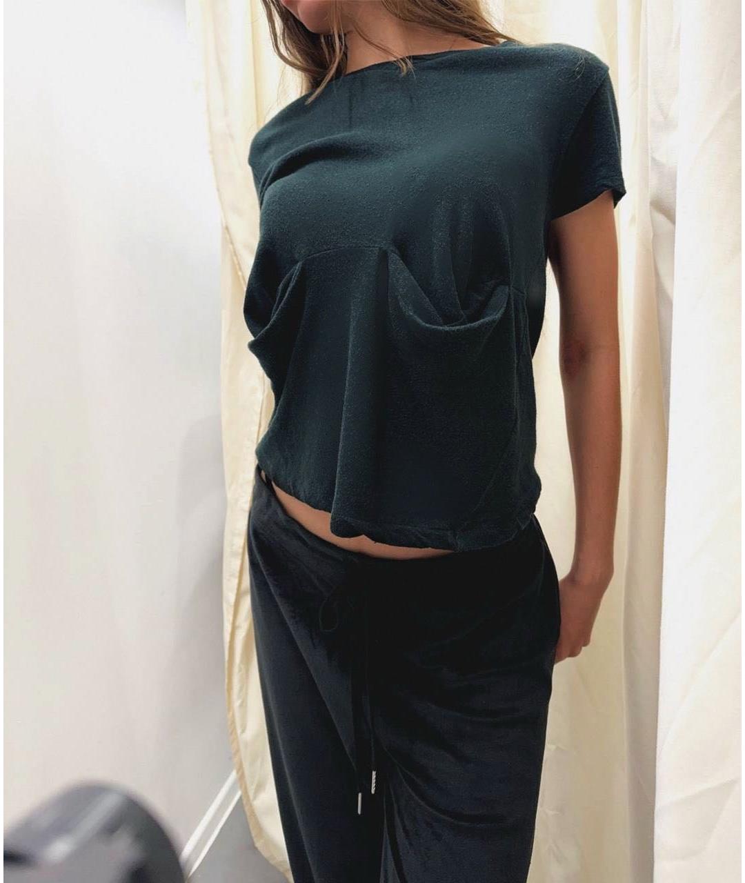 YOHJI YAMAMOTO Черная хлопковая футболка, фото 7