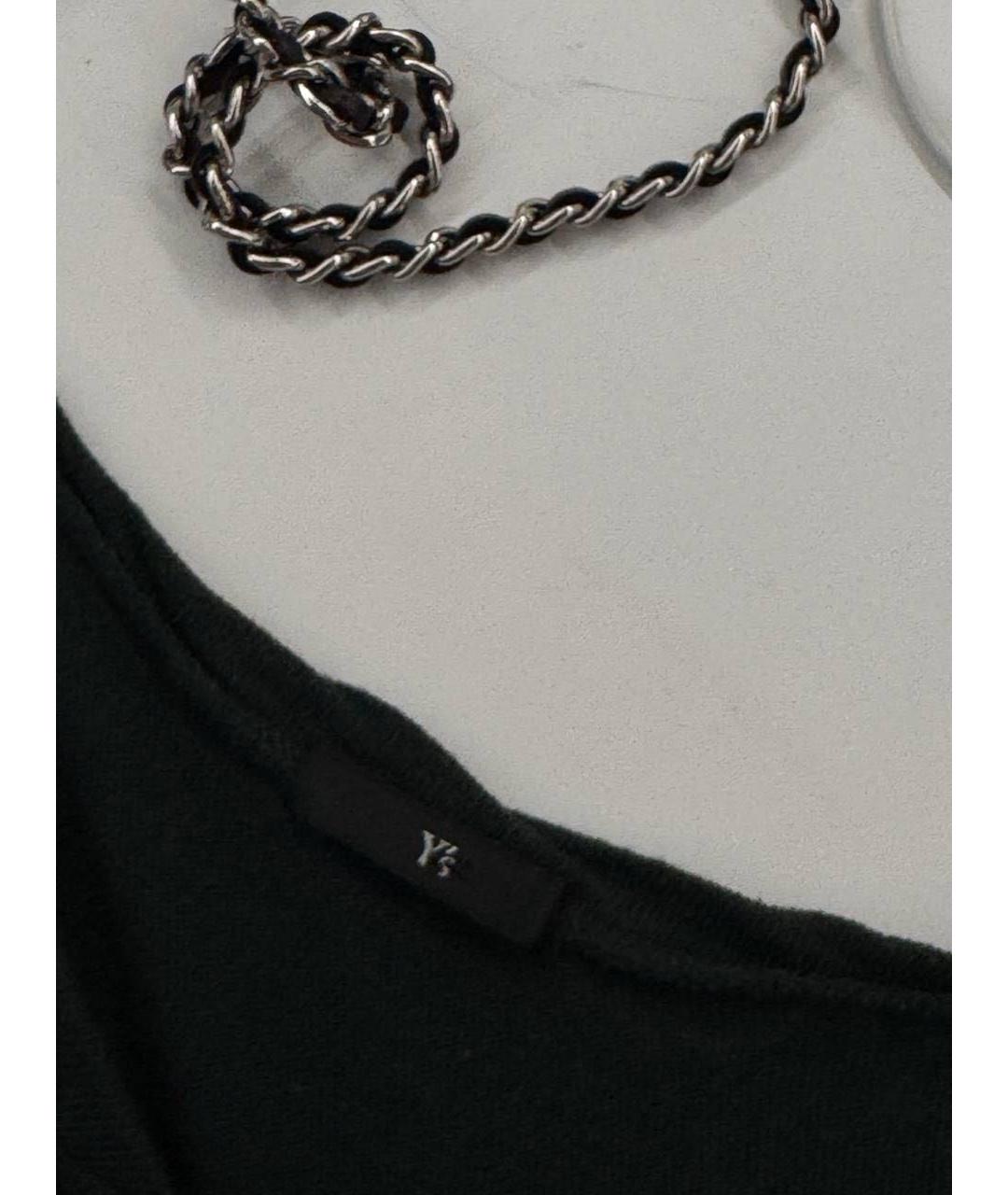 YOHJI YAMAMOTO Черная хлопковая футболка, фото 4