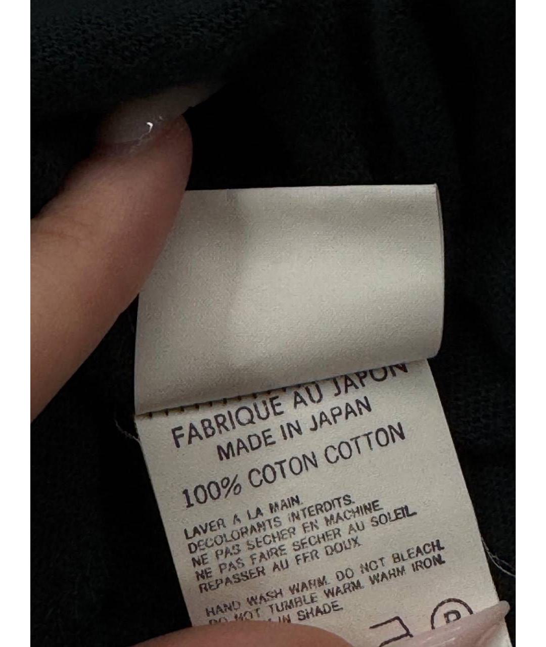 YOHJI YAMAMOTO Черная хлопковая футболка, фото 6