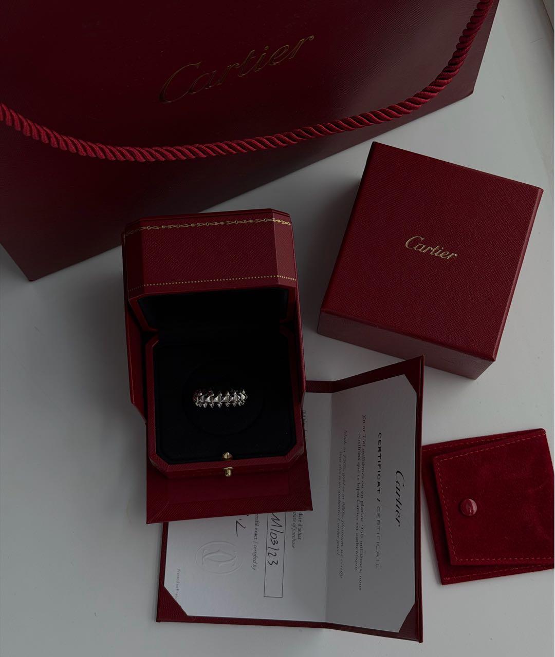 CARTIER Серебряное кольцо из белого золота, фото 2