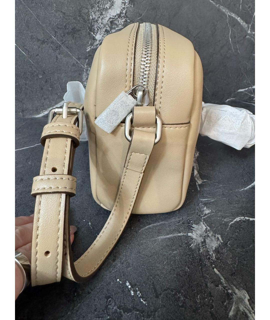 CALVIN KLEIN Бежевая сумка через плечо из искусственной кожи, фото 2