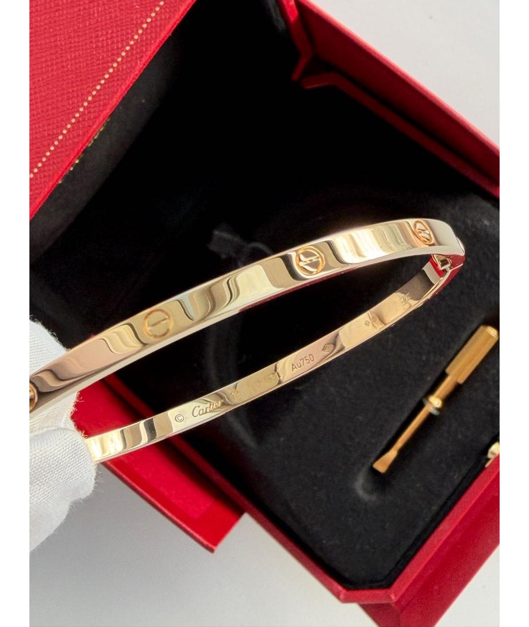 CARTIER Желтый браслет из желтого золота, фото 3