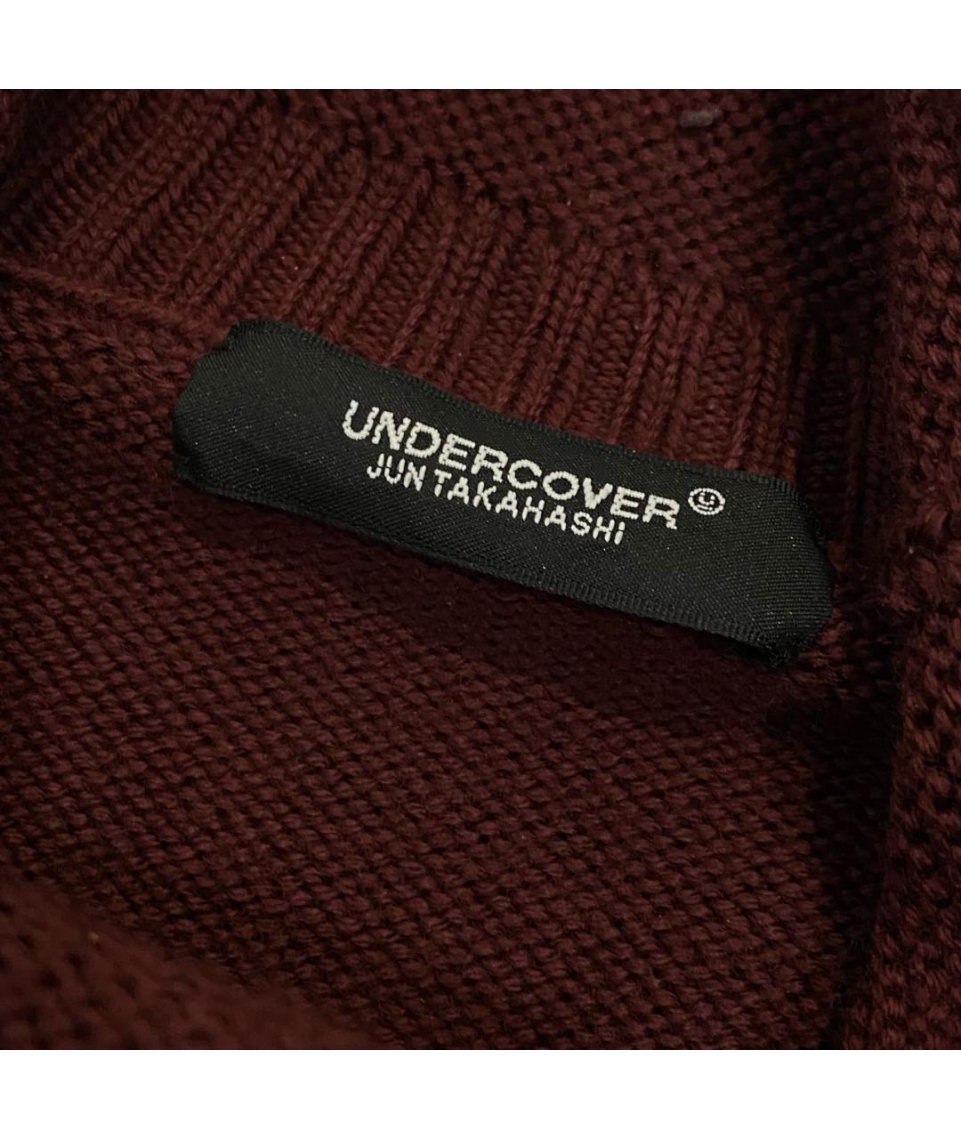 UNDERCOVER Бордовый шерстяной джемпер / свитер, фото 4