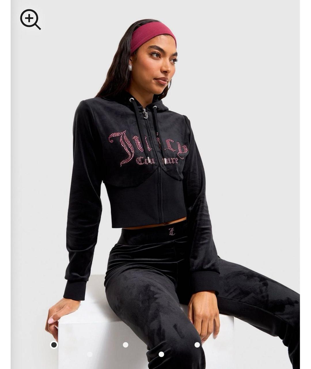 JUICY COUTURE Черный велюровый спортивные костюмы, фото 2