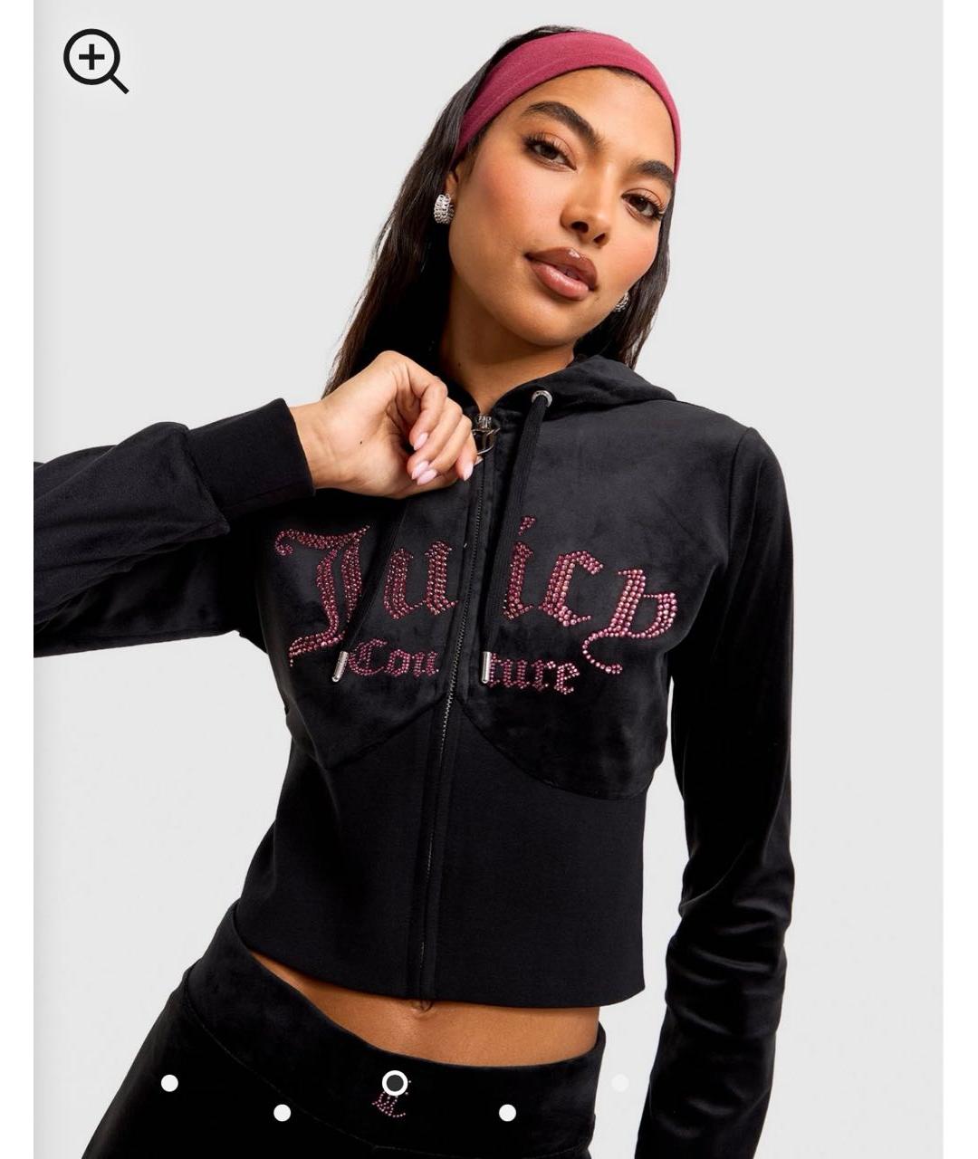 JUICY COUTURE Черный велюровый спортивные костюмы, фото 4