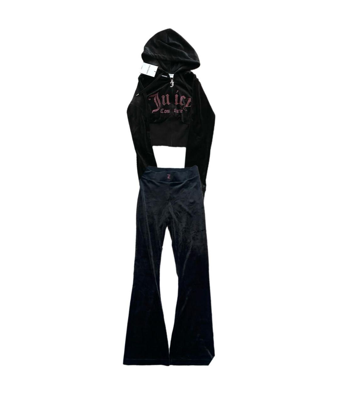 JUICY COUTURE Черный велюровый спортивные костюмы, фото 1