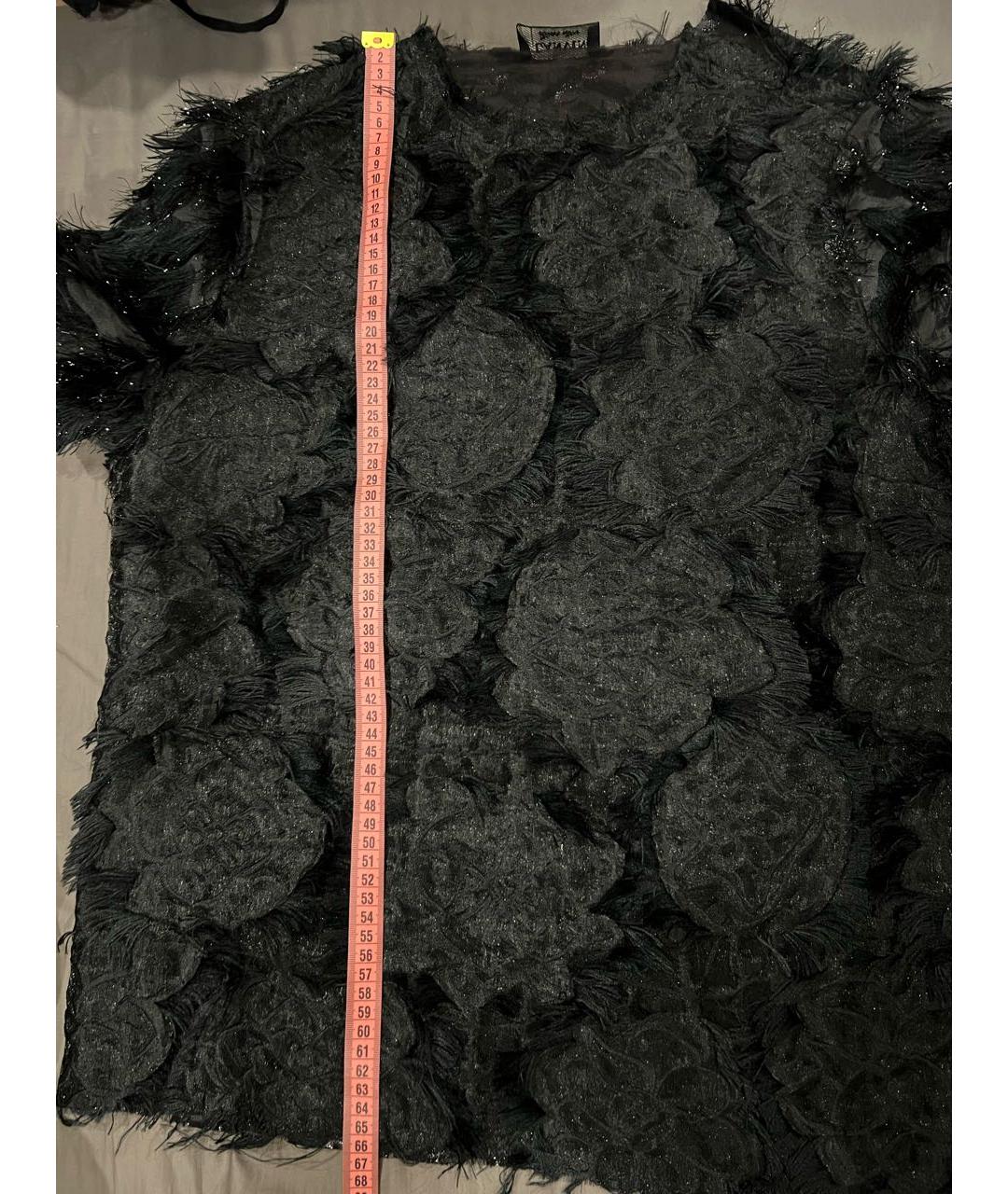 LANVIN Черная шелковая блузы, фото 8