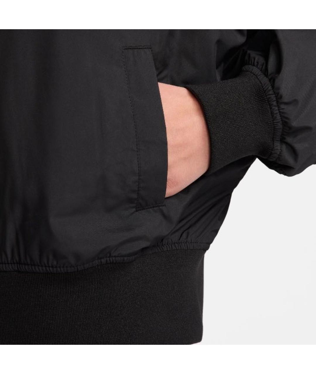 NIKE Черная полиэстеровая куртка, фото 4