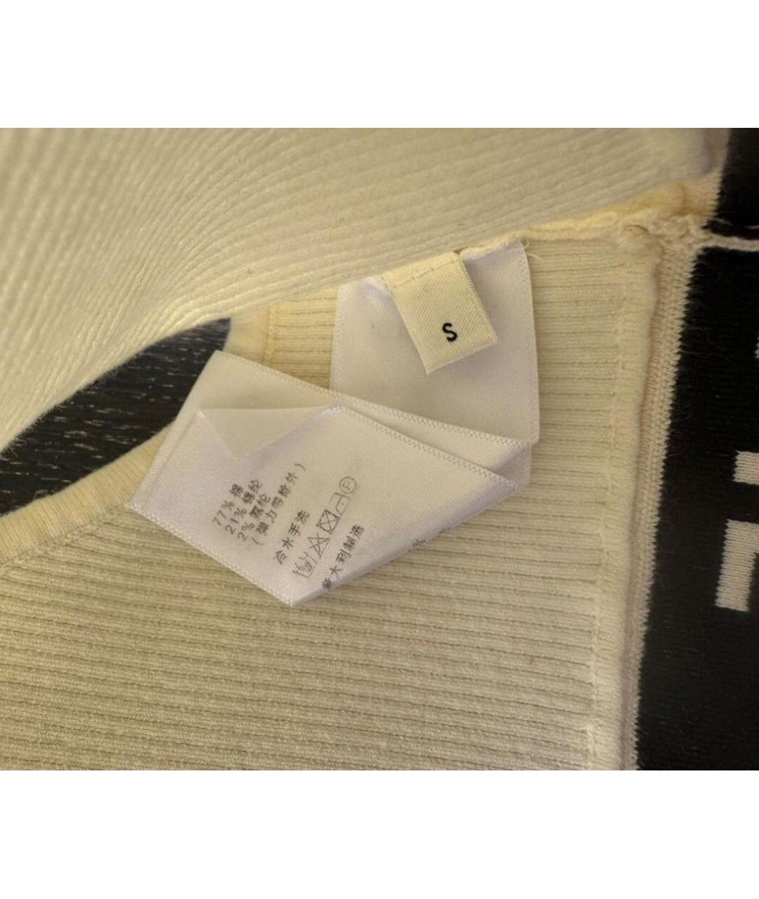 CELINE Бежевая хлопковая майка, фото 5