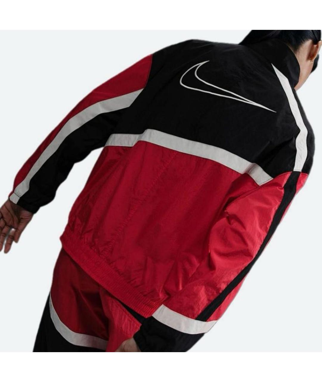 NIKE Красная полиамидовая куртка, фото 3