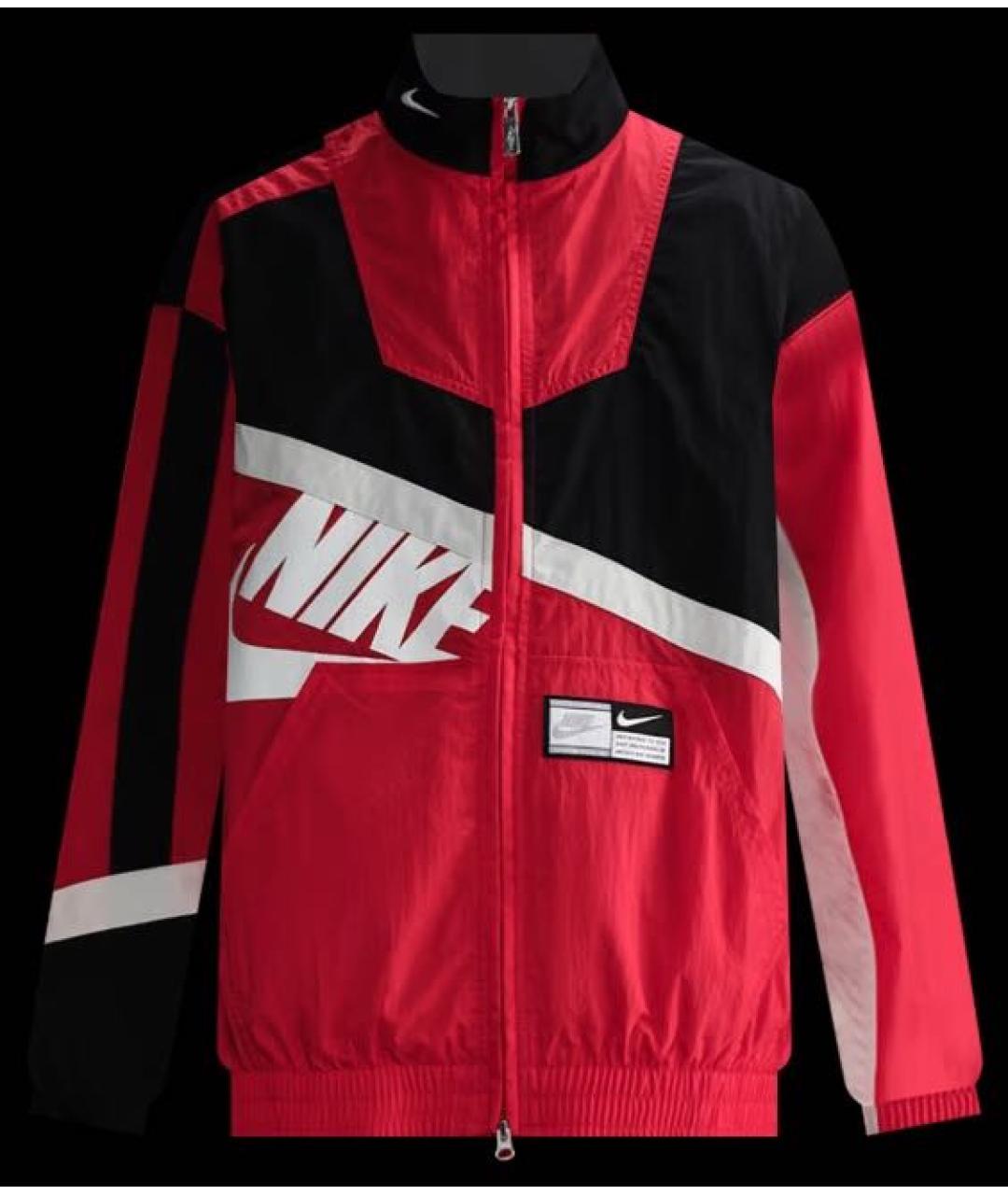 NIKE Красная полиамидовая куртка, фото 7