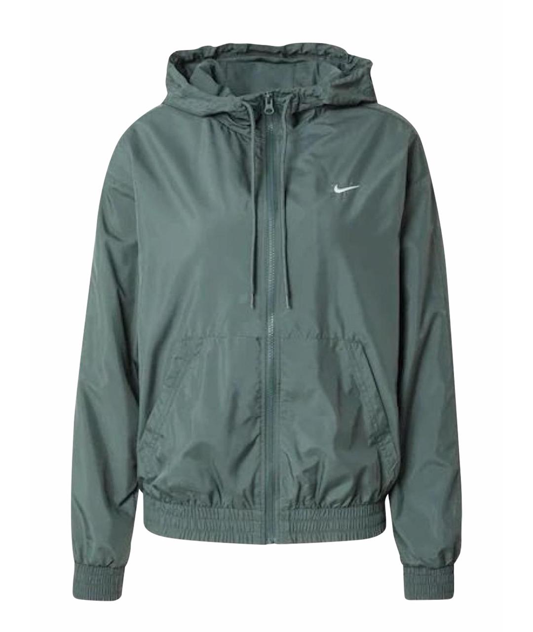 NIKE Бирюзовая полиэстеровая куртка, фото 1