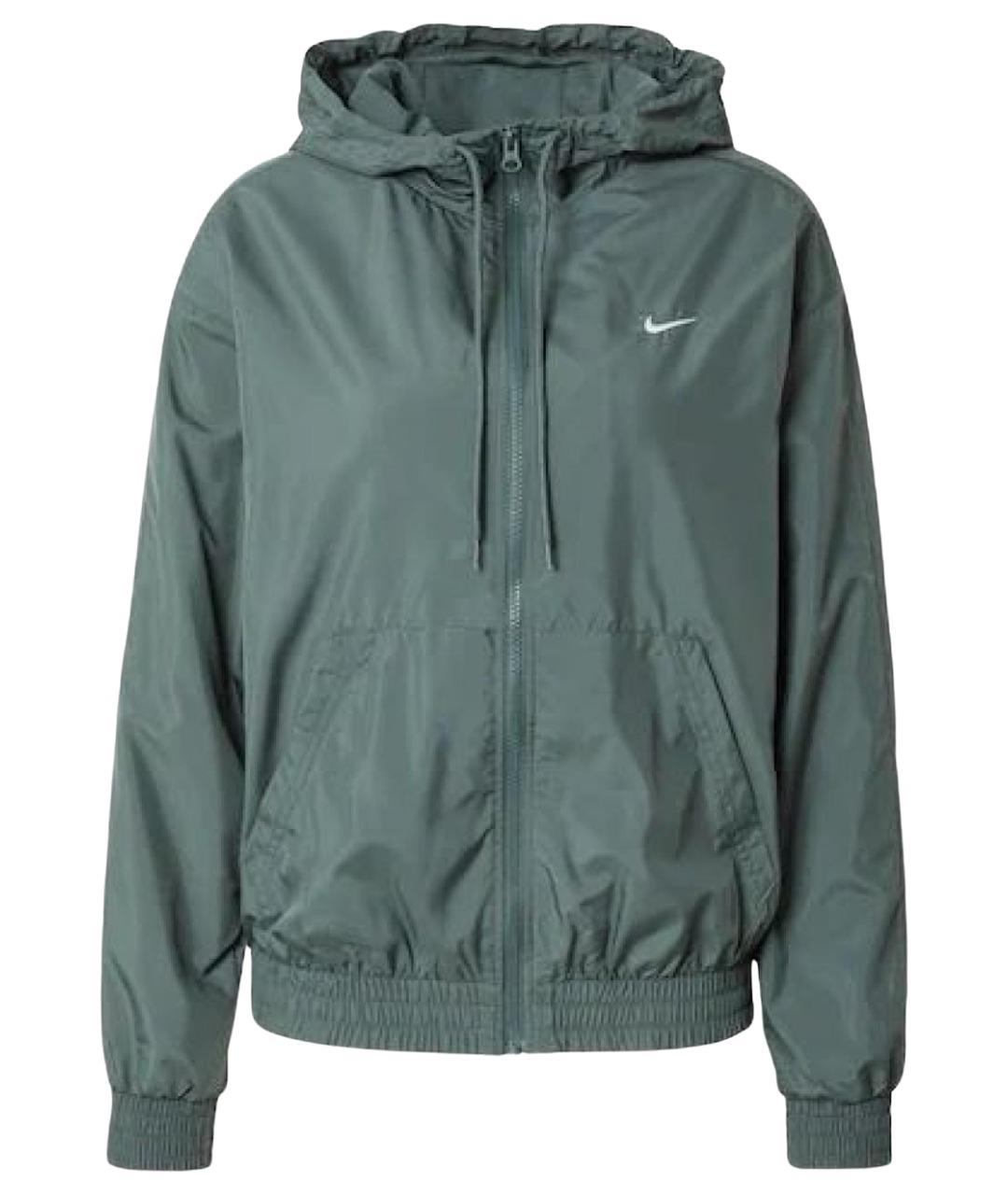 NIKE Бирюзовая полиэстеровая куртка, фото 1