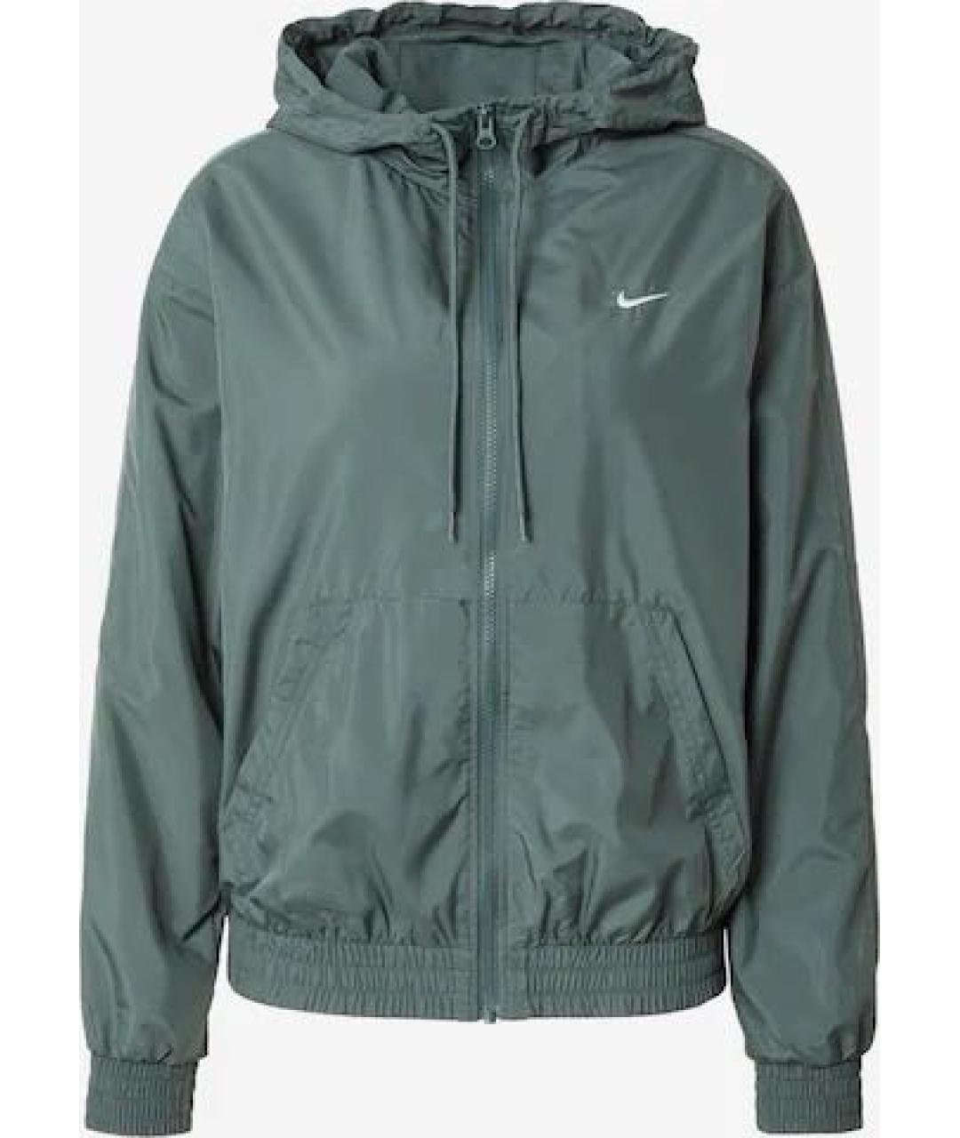 NIKE Бирюзовая полиэстеровая куртка, фото 8