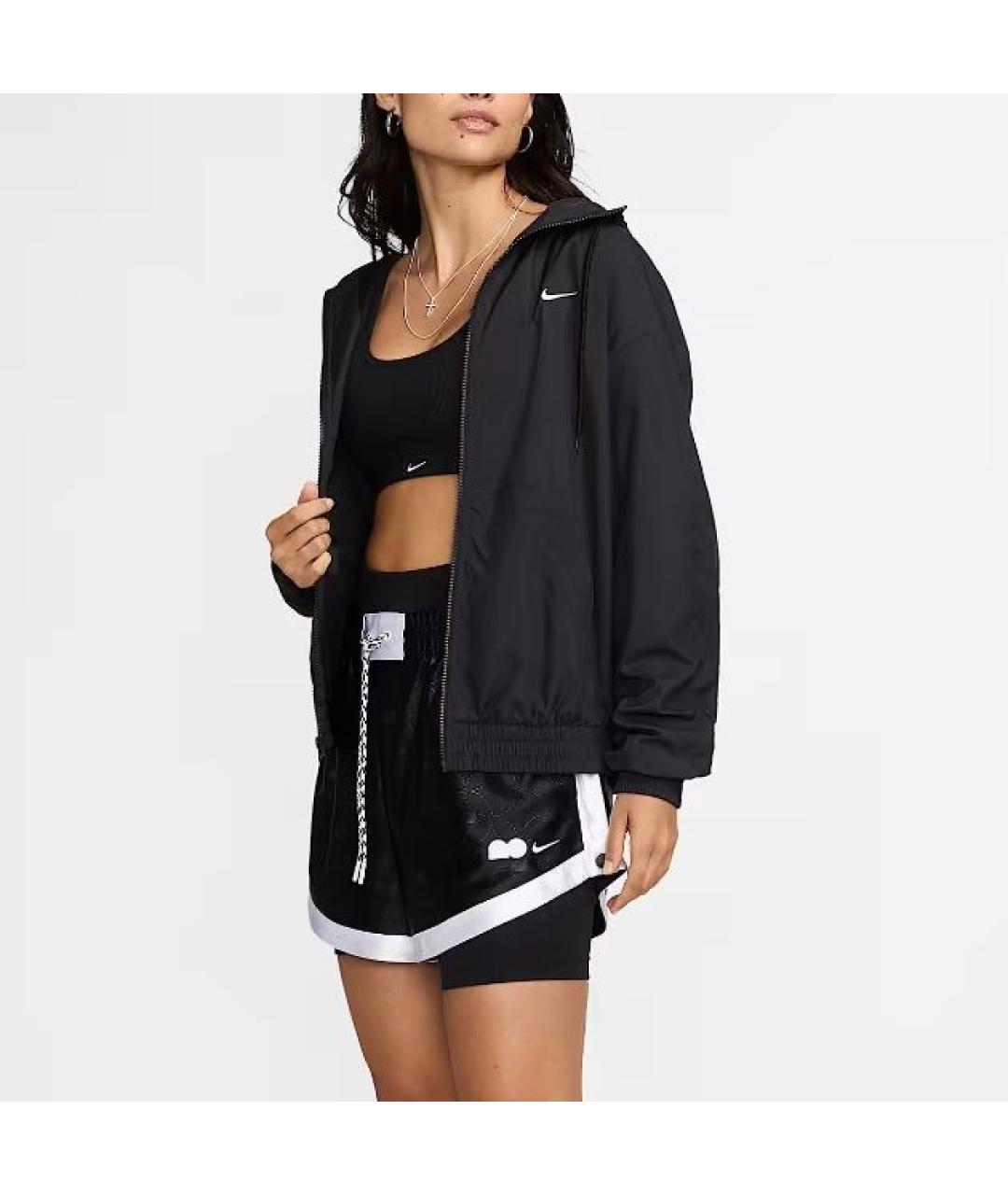 NIKE Черная полиэстеровая куртка, фото 5