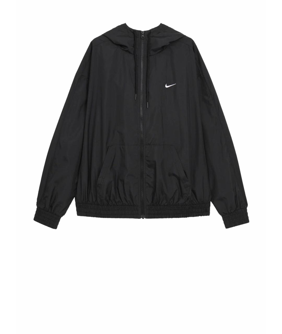 NIKE Черная полиэстеровая куртка, фото 1