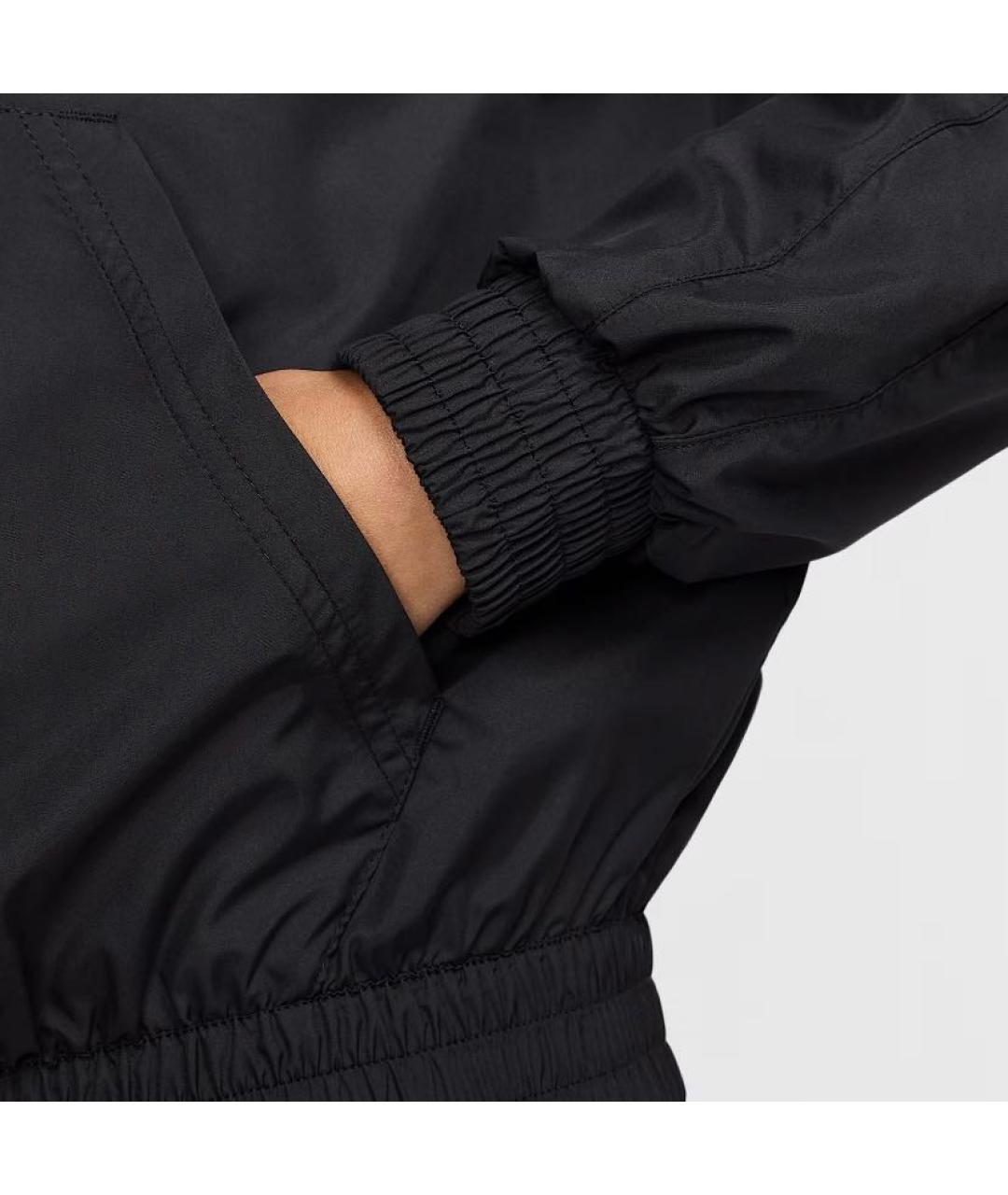 NIKE Черная полиэстеровая куртка, фото 4