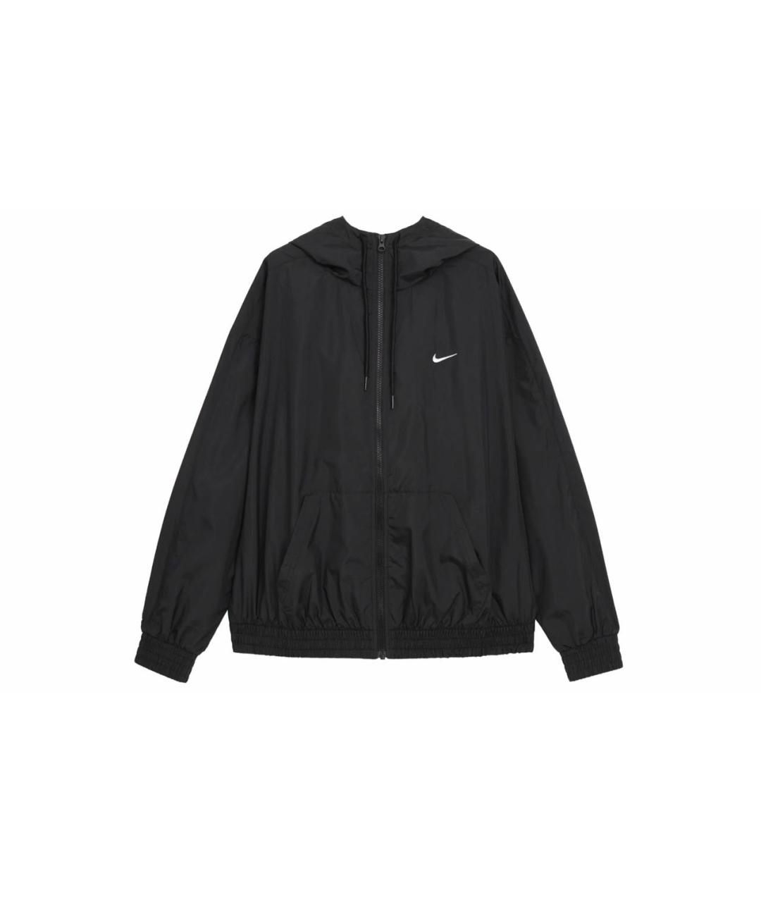 NIKE Черная полиэстеровая куртка, фото 1