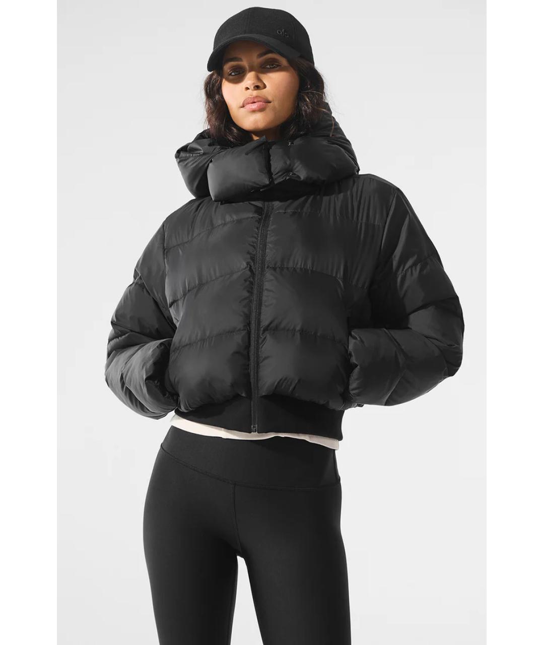 ALO YOGA Черный полиэстеровый пуховик, фото 4