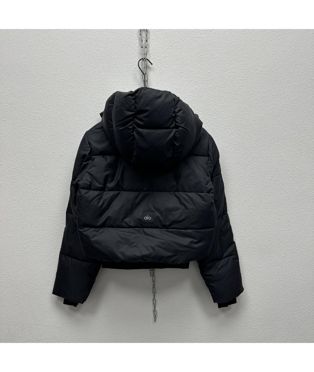 ALO YOGA Черный полиэстеровый пуховик, фото 3