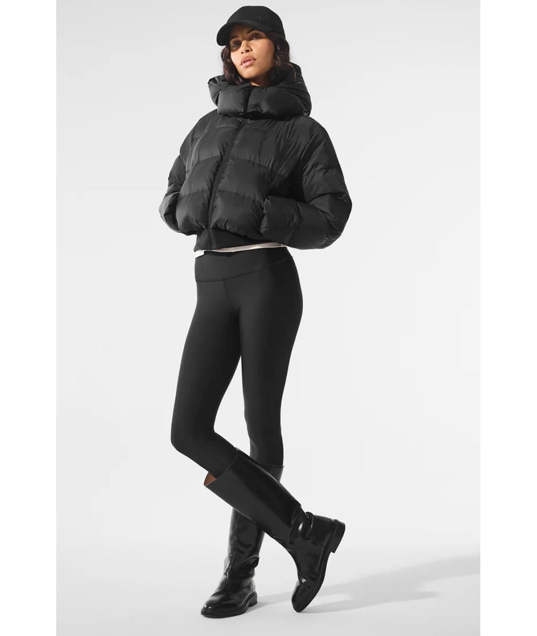 ALO YOGA Черный полиэстеровый пуховик, фото 7